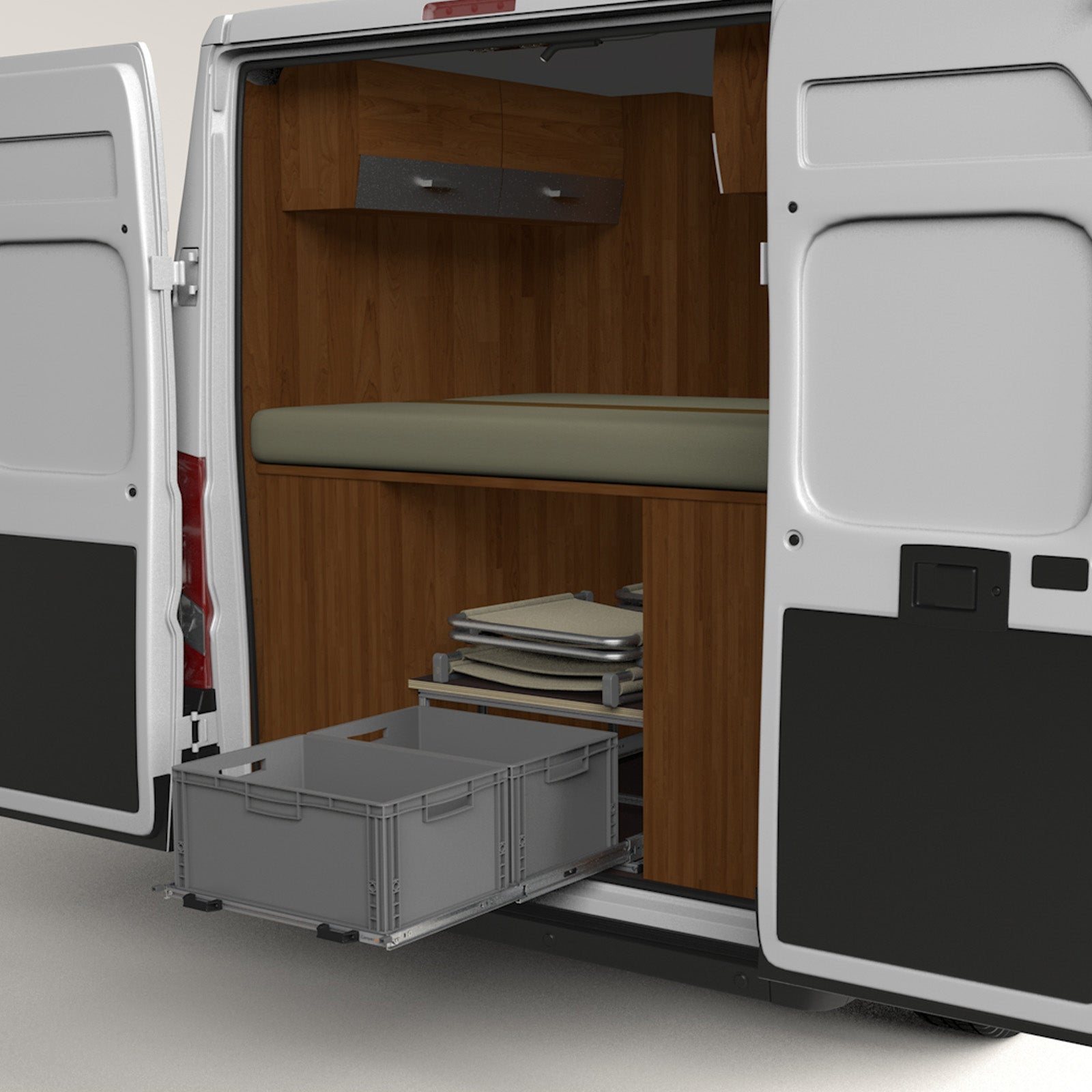 Heckuitbreiding Camper Bus met plank 800mm x 600mm