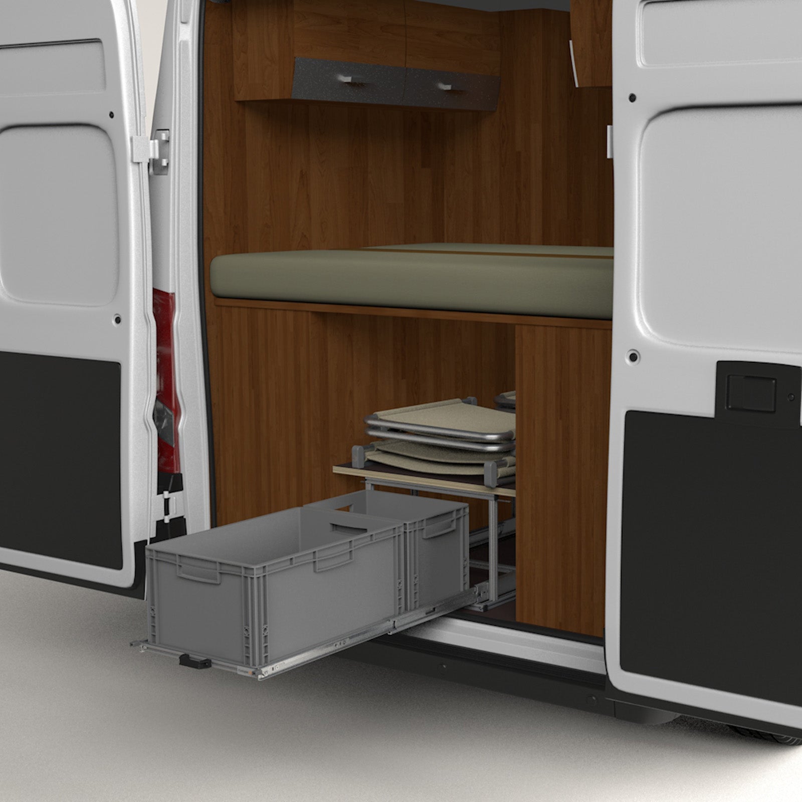 Heckuitbreiding Camper Bestelwagen met plank 900mm x 400mm