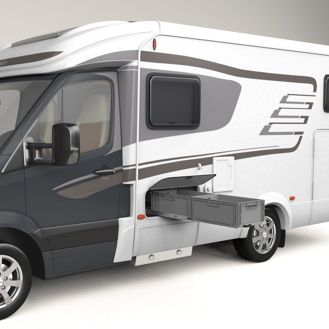 Dubbellaags uittrek 1200mm x 400mm